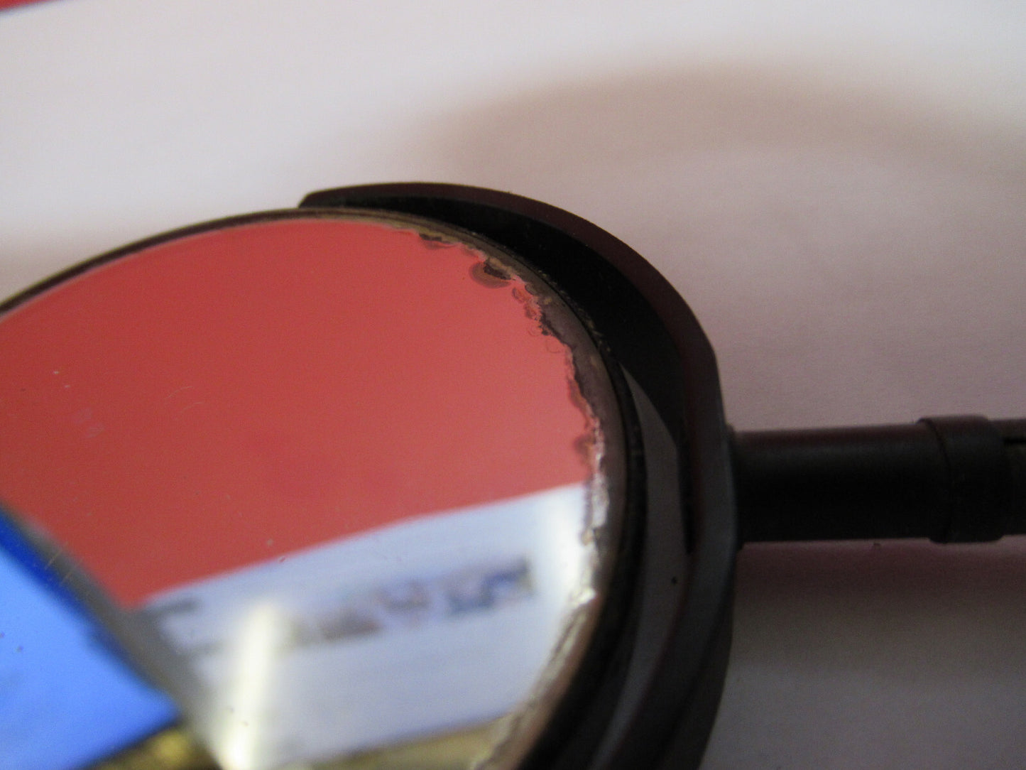 ANTIQUE BAUSCH LOMB MIRROR ASSEMBLY OPTICS MICROSCOPE PART AS PICTURED  T7-A-01