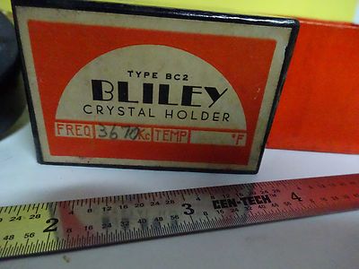 VINTAGE QUARTZ CRYSTAL BLILEY + BOX FREQUENCY CONTROL NICE AS IS BIN#W5-07