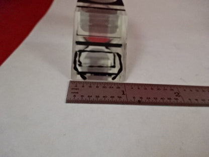 MICROSCOPE PART NIKON JAPAN GLASS PRISM OPTICS  AS IS #X3-A-04