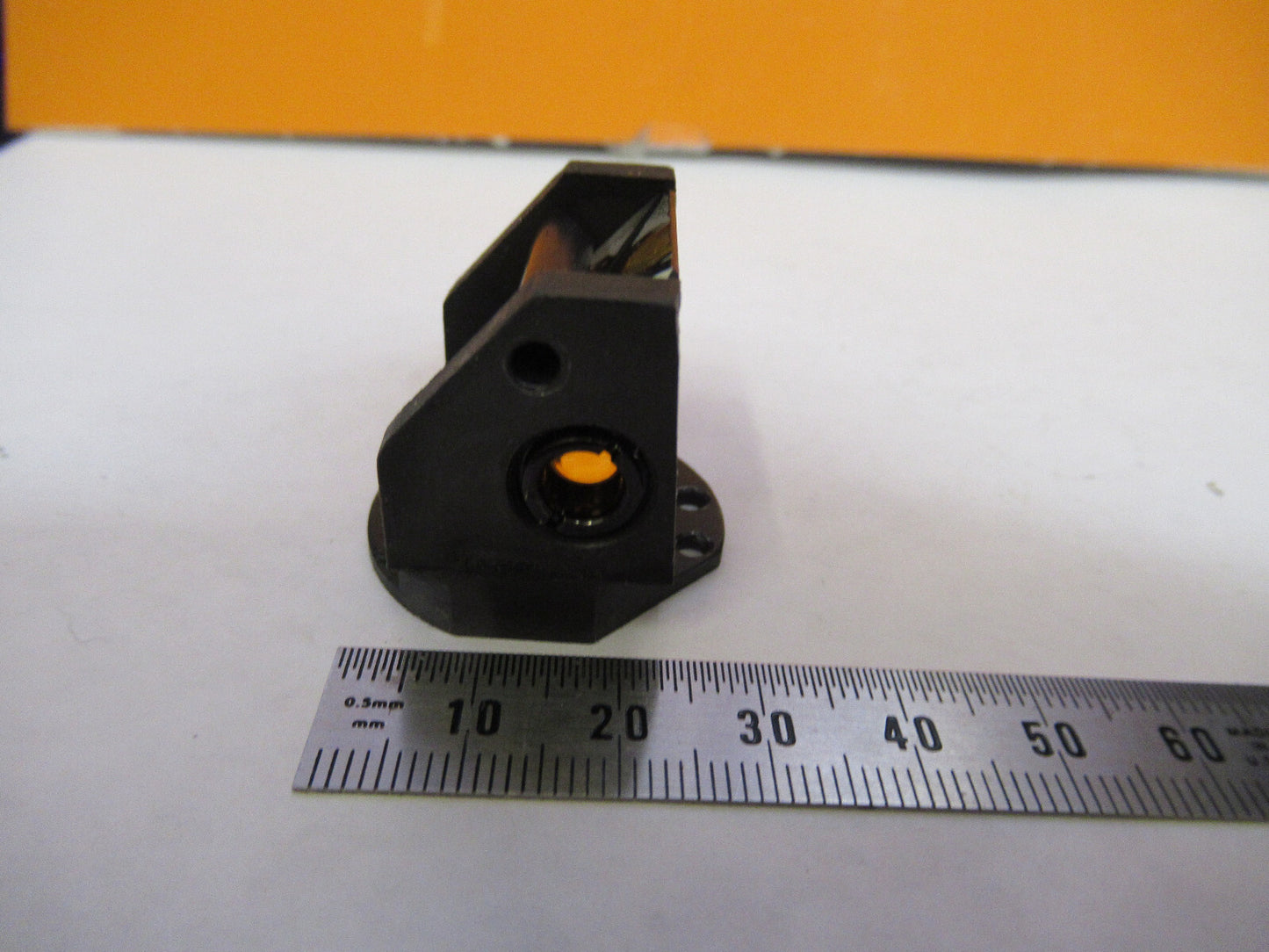 ANTIQUE BAUSCH LOMB PRISM HEAD OPTICS MICROSCOPE PART AS PICTURED 72-C-17