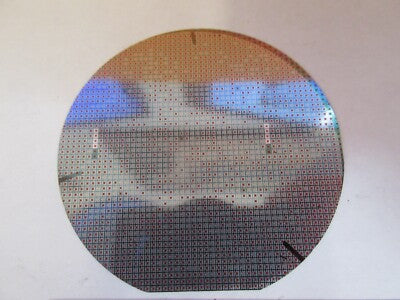 COLLECTABLE GOLD PLATED SILICON WAFER WITH ELECTRONIC COMPONENTS AS PIC &H8-C-34