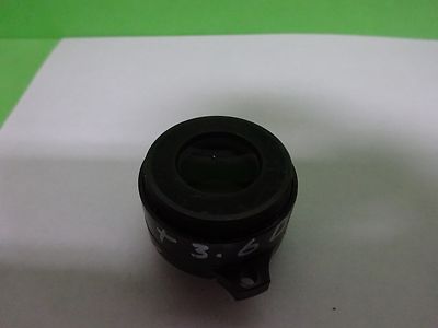 MICROSCOPE PART REICHERT LEICA POLYVAR LENS BRASS MOUNTED OPTICS AS IS #Y3-05