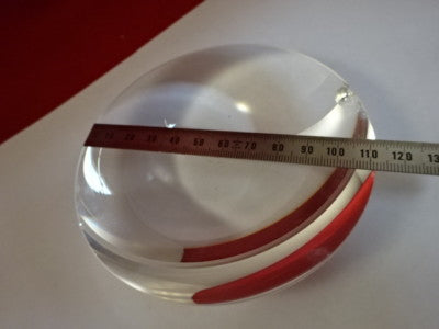 Optical Large Convex Lens [chip on edge] Optics AS IS