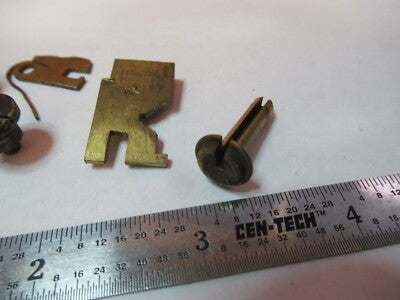 Lot Brass Parts Assorted Microscope Parts