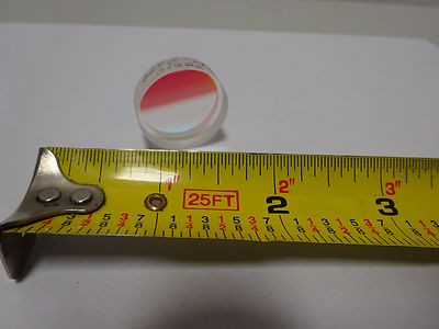 OPTICAL COATED FILTER LENS LASER OPTICS AS IS BIN#TA-1-1-X