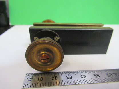 ANTIQUE BAUSCH LOMB MICRO STAGE KNOBS BRASS MICROSCOPE PART AS PICTURED S7-A-08