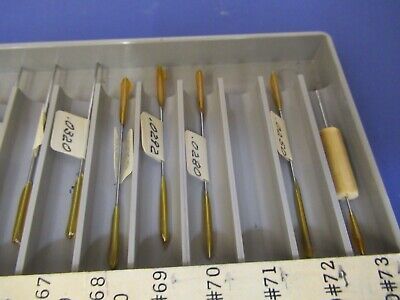 CALIBRATED PINS INSPECTION METROLOGY DRILL BIT ? 62 to 80 SET AS PICTURED 9-A-41