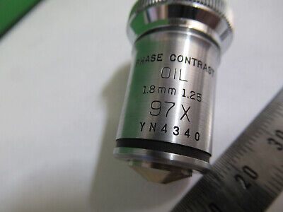 BAUSCH LOMB PHASE OBJECTIVE 97X LENS OPTICS MICROSCOPE PART as pictured R9-A-15