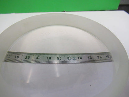 HUGE OPTICAL PLANO CONCAVE THICK GLASS MIL SPEC OPTICS AS PICTURED V3-A-13
