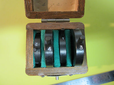 MICROSCOPE PART REICHERT AUSTRIA ATTENUATOR FILTERS PERFORATED PLATES BIN#2A
