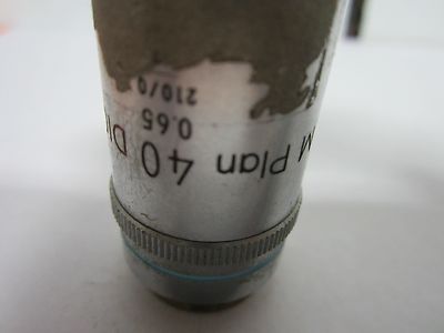 NIKON DIC M PLAN 40X OBJECTIVE MICROSCOPE OPTICS BIN#J7-17