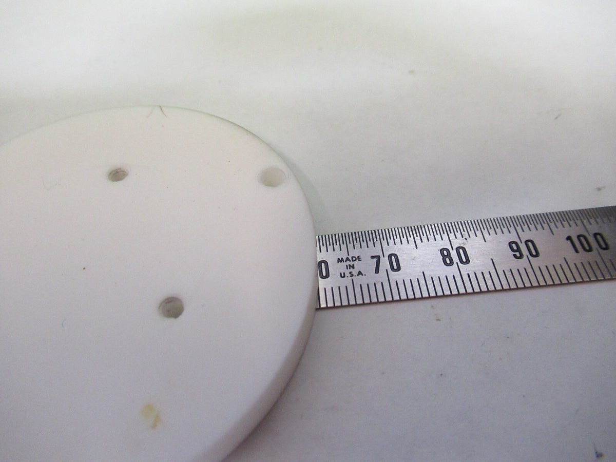 CIRCULAR HIGH PURITY ALUMINA CERAMIC HIGH VACUUM FIXTURE as pictured X7-A-11