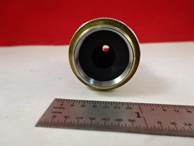 MICROSCOPE PART OBJECTIVE LEITZ WETZLAR GERMANY 100X OPTICS AS IS B#U1-B-12