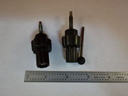 MICROSCOPE PART REICHERT AUSTRIA ZETOPAN LOT KNOBS SCREWS ETC AS IS #Y6-A-10