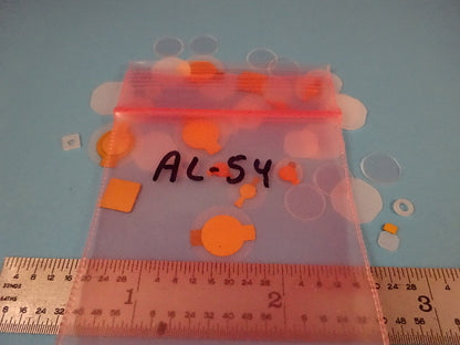 LOT QUARTZ CRYSTAL PIEZOELECTRIC BLANKS GOLD PLATED PIEZOELECTRIC SENSOR #AL-54