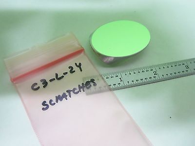 MICROSCOPE PART OPTICAL MIRROR OVAL [some scratches] OPTICS AS IS BIN#C3-L-24