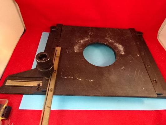 Ernst Leitz Germany Stage Table Micrometer [rough] Microscope Part Optics