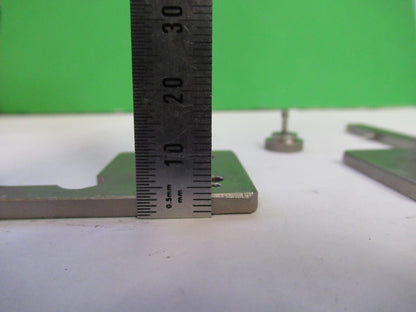 OLYMPUS CLIPS STAGE SPECIMEN MICROSCOPE PART AS PICTURED V8-B-42