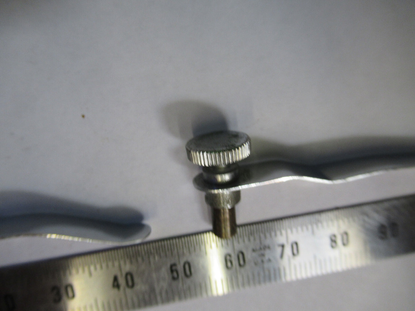 ANTIQUE BAUSCH LOMB  PAIR CLIPS STAGE  MICROSCOPE PART AS PICTURED &H9-C-09