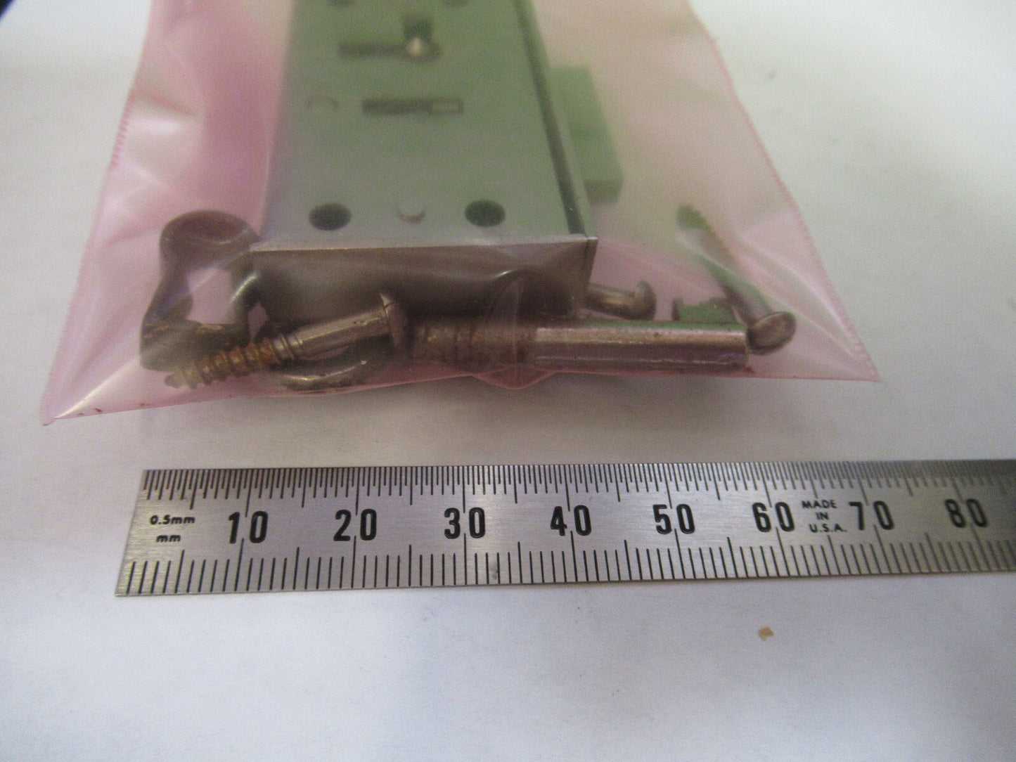 STEINDORFF LOCK + KEY for wood cabinet MICROSCOPE PART AS PICTURED S1-B-96