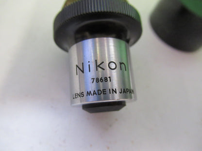 NIKON JAPAN OBJECTIVE  4X LENS OPTICS MICROSCOPE PART AS PICTURED &G2-A-101