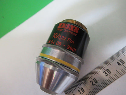 ZEISS OBJECTIVE POL 10X /160 POLARIZATION MICROSCOPE PART AS PICTURED P2-B-46