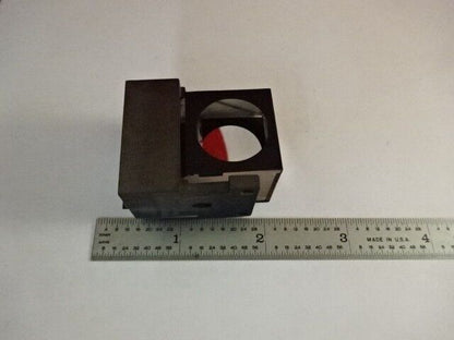 GLASS PRISM OLYMPUS JAPAN HEAD OPTICS MICROSCOPE PART AS IS &2-A-08