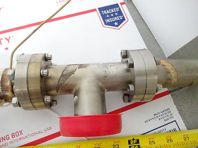 MDC HIGH VACUUM HEATER ASSEMBLY HEAVY STAINLESS STEEL AS IS BIN#TC-1