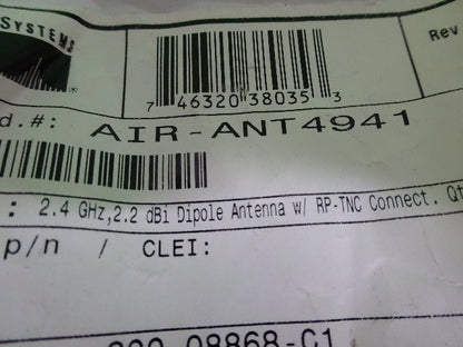 CISCO 2.4 GHz DIPOLE ANTENNA FREQUENCY RF MICROWAVE  AS IS #7B