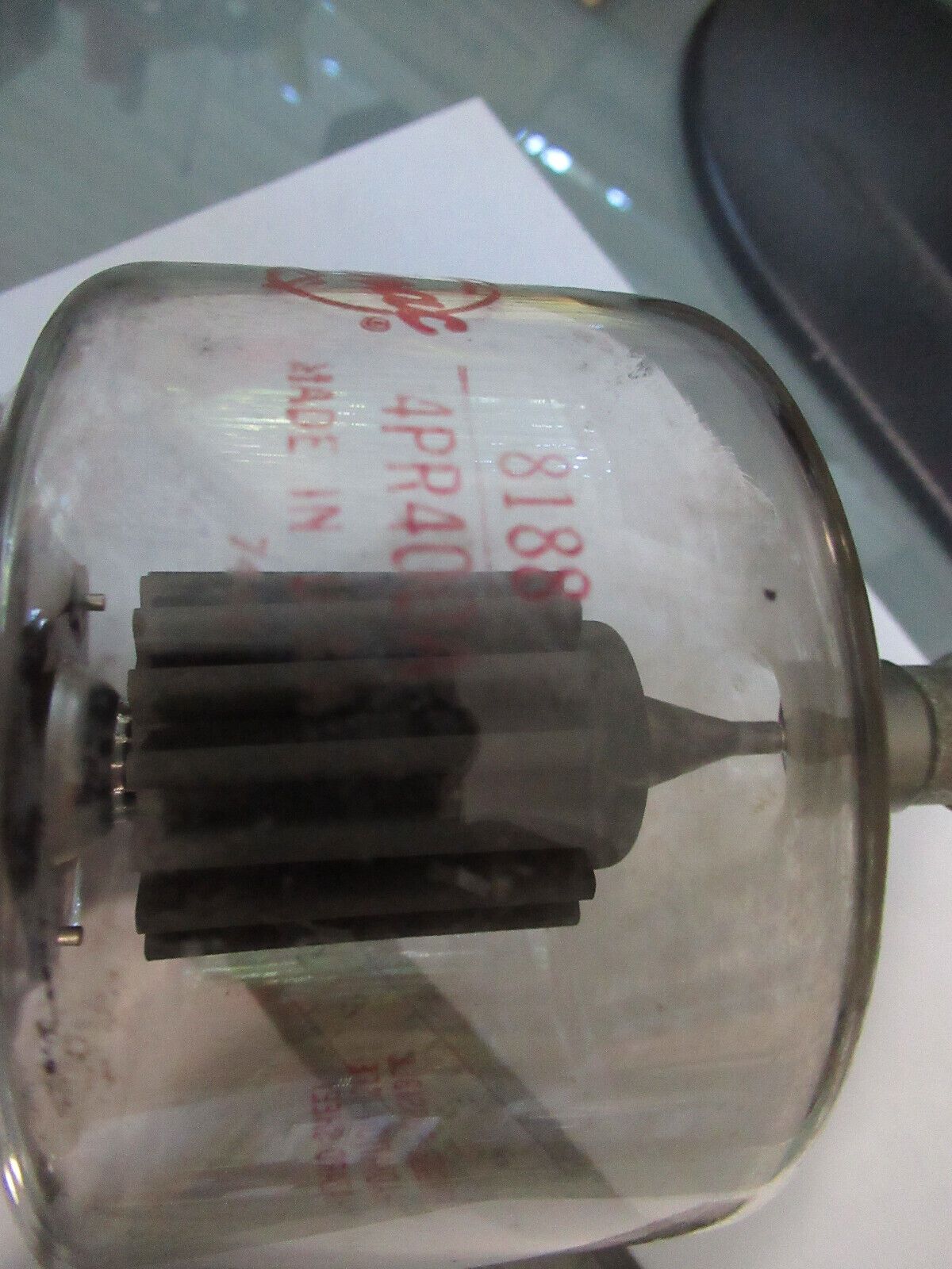 LARGE TRANSMISSION VACUUM TUBE EIMAC USA 8188 AS PICTURED &W7-B-19
