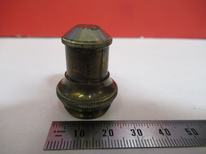 ANTIQUE BRASS BAUSCH LOMB 2/3 OBJECTIVE LENS MICROSCOPE PART AS PICTURED T5-A-31