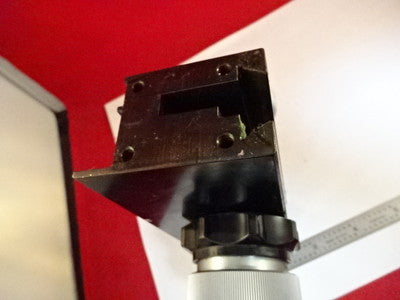 MICROSCOPE PART WILD HEERBRUGG SWISS M20 BRASS STAGE MICROMETER AS IS #51-A-08