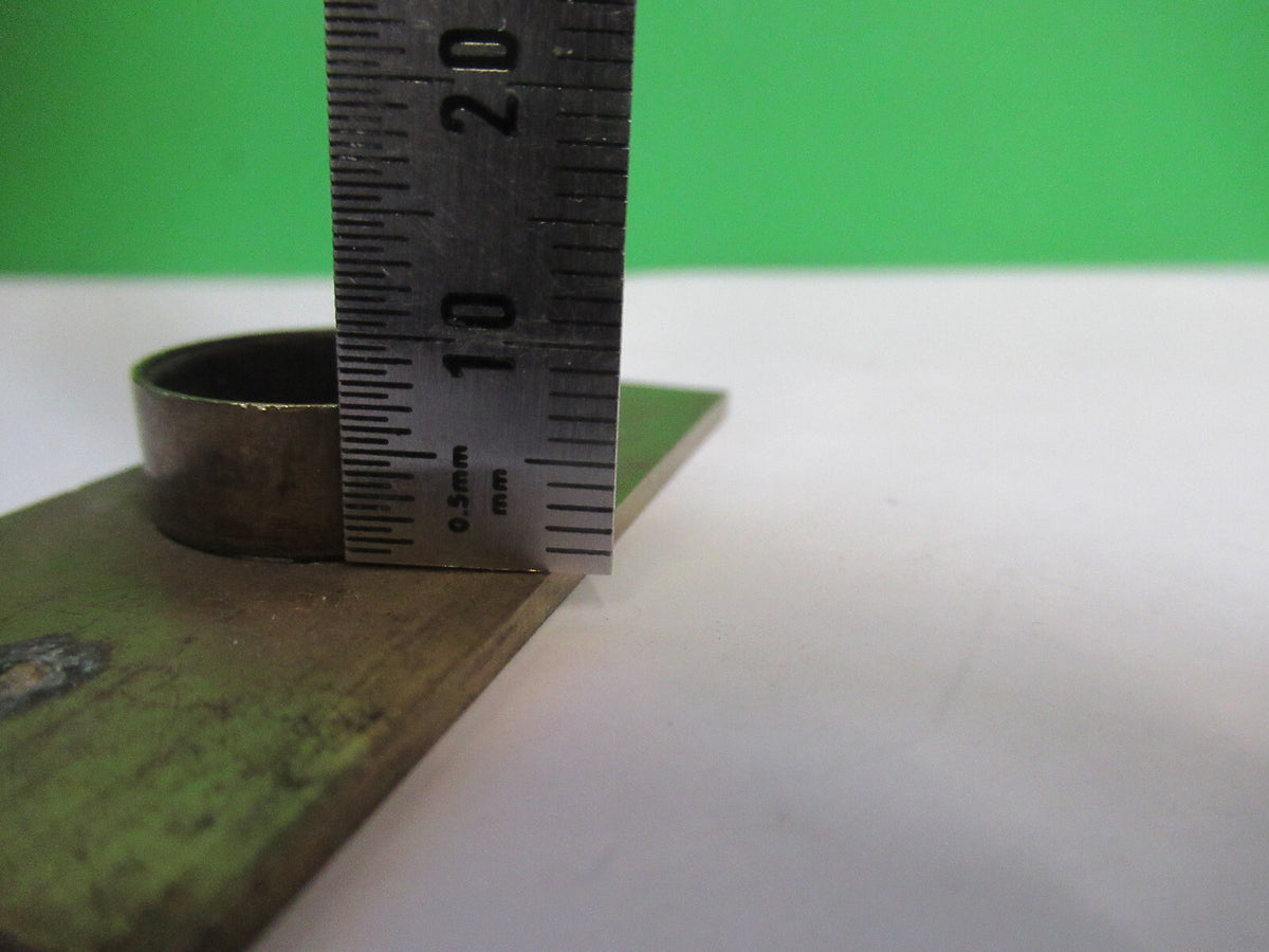 Antique Unknown Brass Fixture Stage Microscope Part