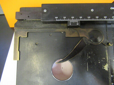 OLYMPUS JAPAN CH TABLE XY STAGE MICROSCOPE PART AS PICTURED &W3-B-70