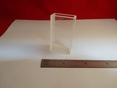 QUARTZ CUVETTE ANALYTICAL UV GRADE  PART OPTICS AS IS #86-14