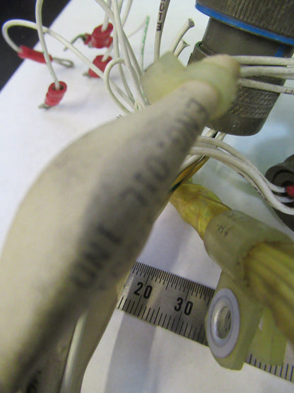 AIRCRAFT PART CUTOFF CABLE HARNESS BELL 206 CONNECTORS AS PICTURED   S7-A-44