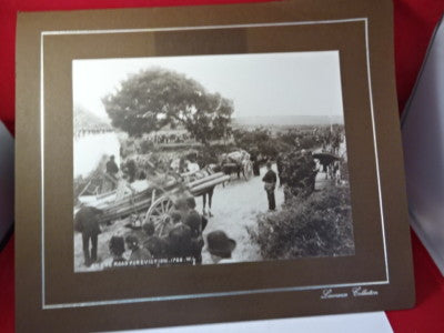 Collectable Sepia Hand Printed Photo Eviction Scene W. Lawrence cir.1900