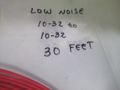 30ft CABLE for ACCELEROMETER SENSOR low noise 10-32 to 10-32 AS PICTURED T6-A-77