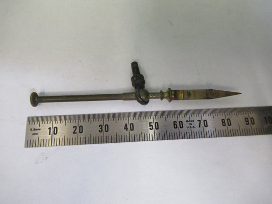 Antique Brass England Rj Beck Sample Holder Microscope Part