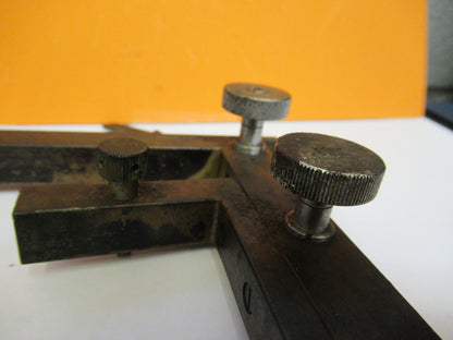 ANTIQUE REICHERT AUSTRIA STAGE XY HOLDER MICROSCOPE PART AS PICTURED Y4-A-125