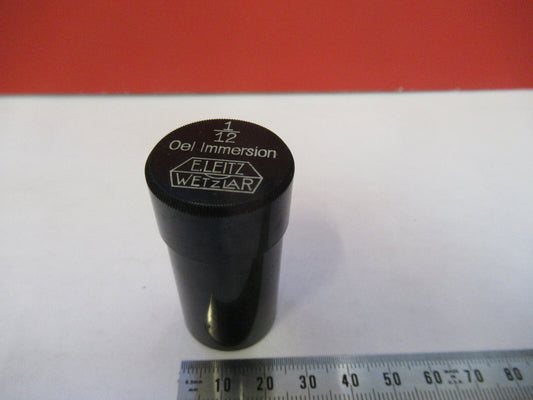 Empty Canister Ernst Leitz Wetzlar 1/12 Objective Microscope Part