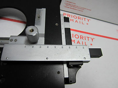 MICROSCOPE PART ZEISS GERMANY iii STAGE MICROMETER WAFER INSPECTION AS IS BIN#27