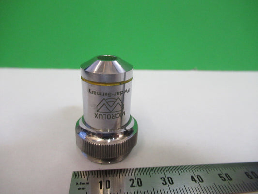 Microlux Wetzlar Germany 10X Objective Lens Microscope Part