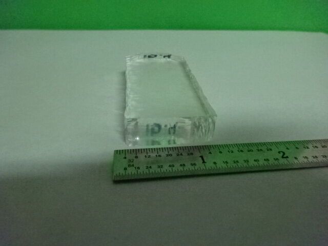 SYNTHETIC QUARTZ CRYSTAL Q FACTOR SLAB GROWTH FREQUENCY CONTROL AS IS #AS-96
