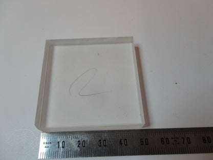 OPTICAL THICK SQUARE PLATE DULL & POLISH SIDES OPTICS AS PICTURED &55R-B-20