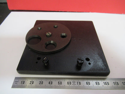 BAUSCH LOMB STAGE TABLE antique MICROSCOPE PART AS PICTURED  S3-B-89