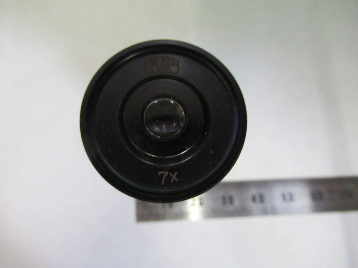 CARL ZEISS ANTIQUE 7X EYEPIECE OCULAR LENS MICROSCOPE PART AS PICTURED B7-B-16