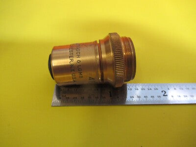 ANTIQUE BAUSCH LOMB BRASS OBJECTIVE 10X APO MICROSCOPE PART AS PICTURED FT-6-172