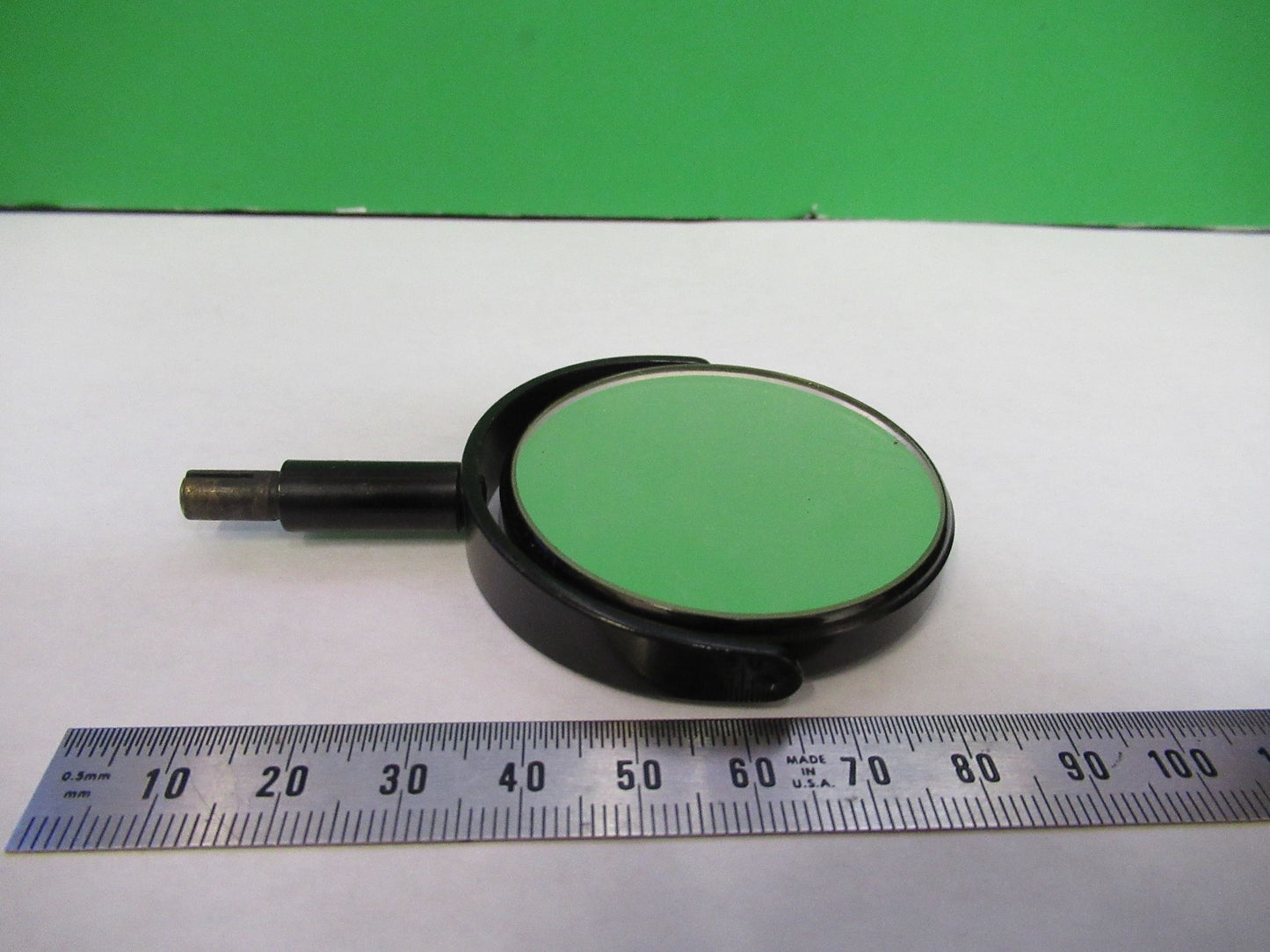 ANTIQUE BAUSCH LOMB MIRROR OPTICS MICROSCOPE PART AS PICTURED U8-B-02