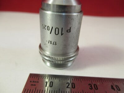 LEITZ GERMANY POL OBJECTIVE 10X /170 OPTICS MICROSCOPE PART AS PICTURED &8-A-77